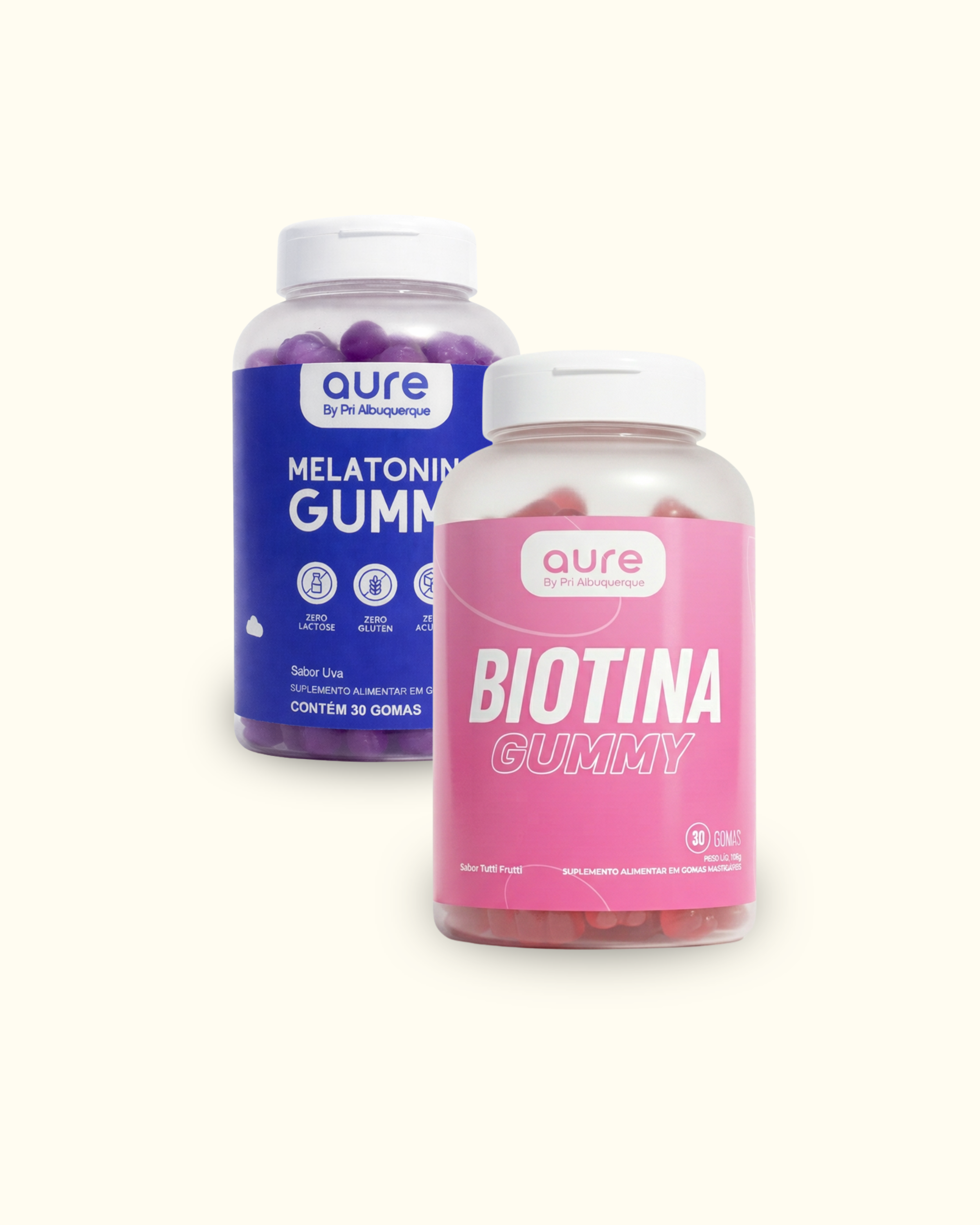 Melatonina Gummy + Biotina Gummy