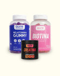 Melatonina Gummy + Biotina Gummy + Creatina em Pó